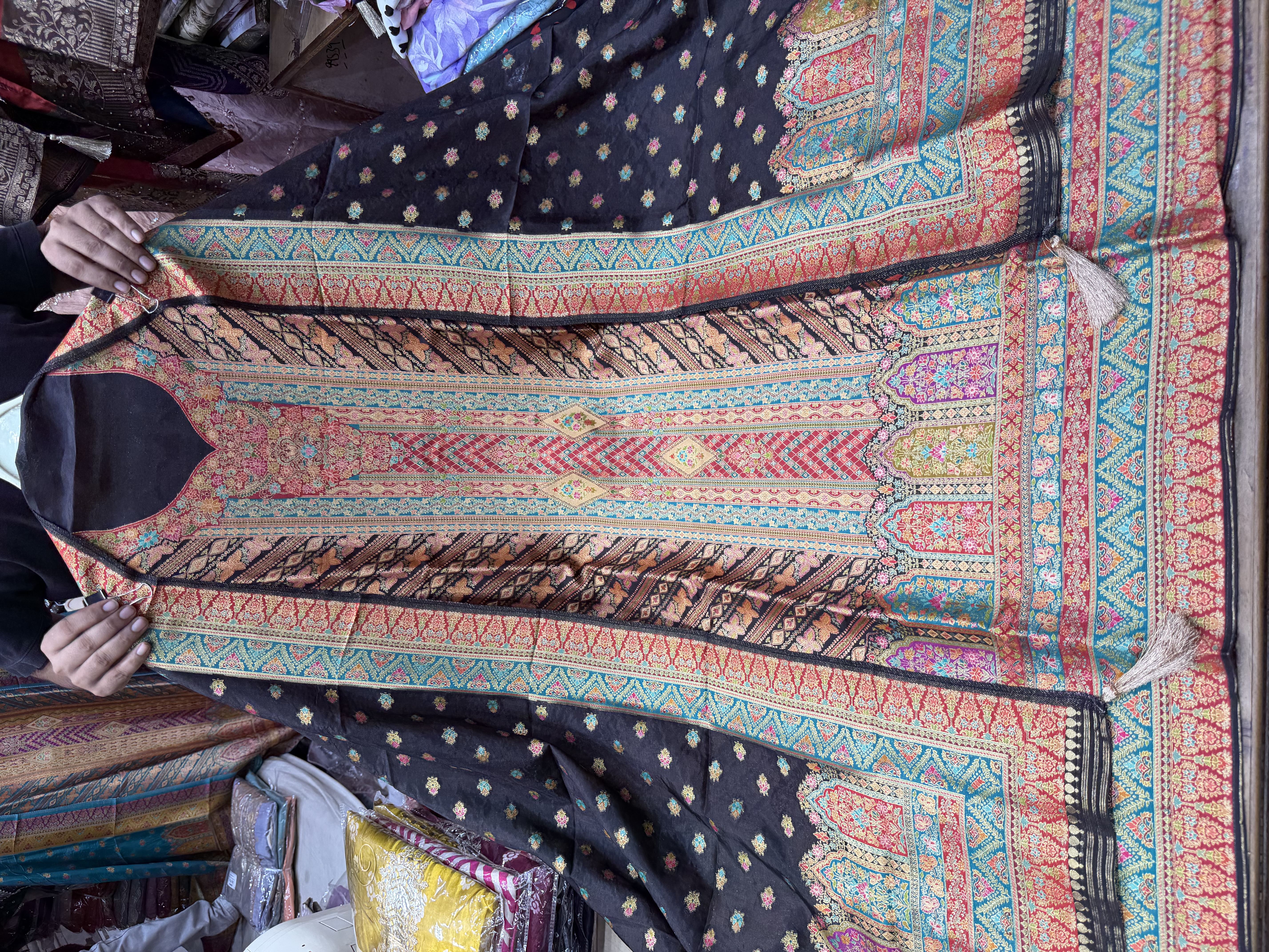 Rajwada Silk front and back Position Print